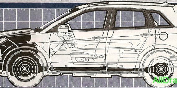 Acura RDX (Акура РДX) - чертежи (рисунки) автомобиля